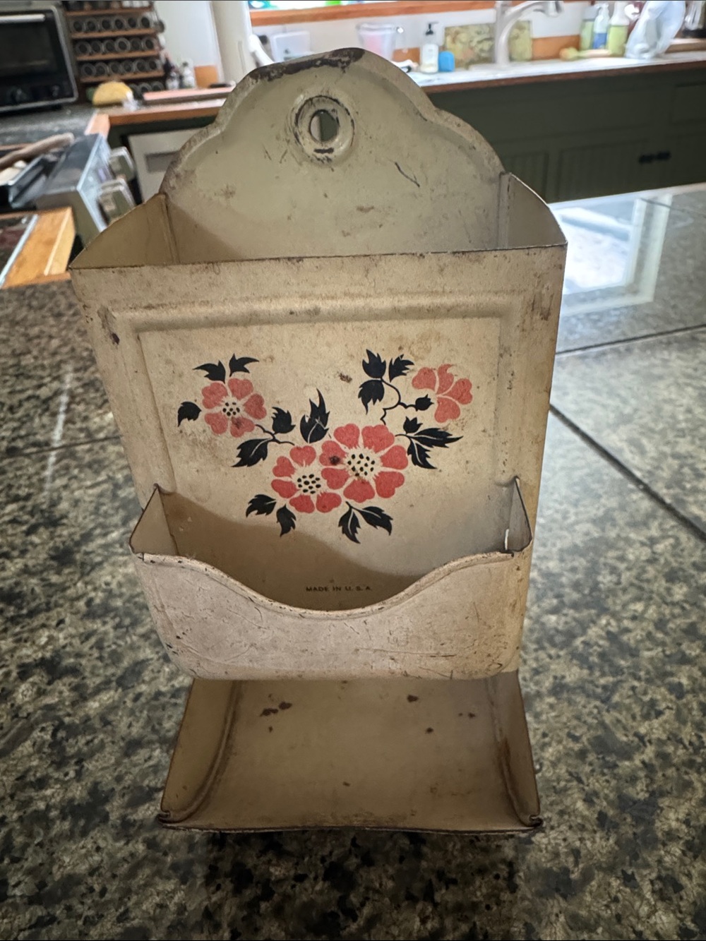Vintage Hall Red Poppy Match Safe